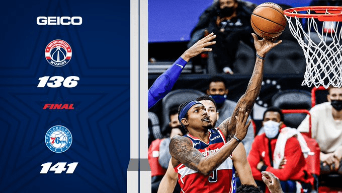  奇才比尔50分难救颓势  